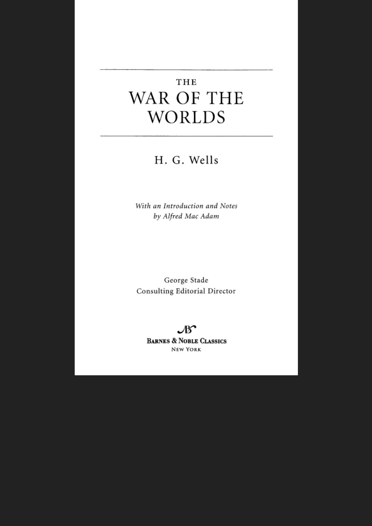 The War of the Worlds